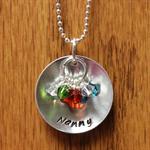 Grandmother's Pendant w/Birthstone Dangles